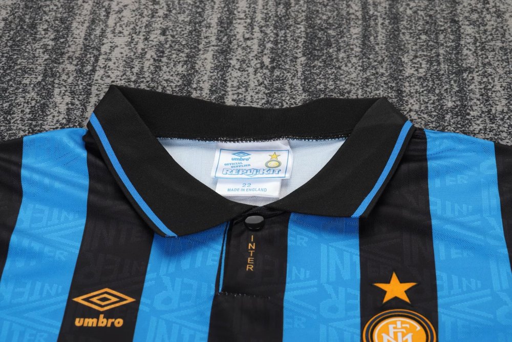 1992/1994 Retro Inter Milan Home Football Shirt(For Kids)