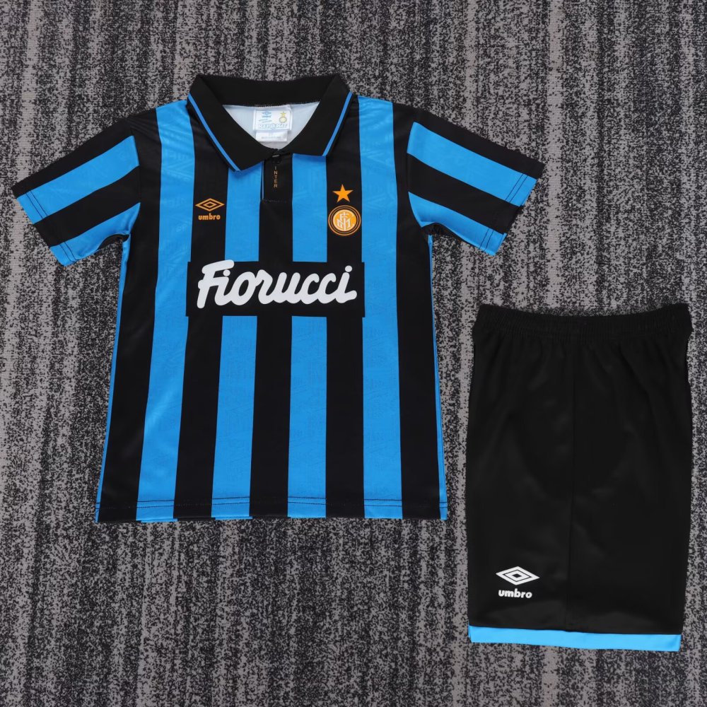 1992/1994 Retro Inter Milan Home Football Shirt(For Kids)