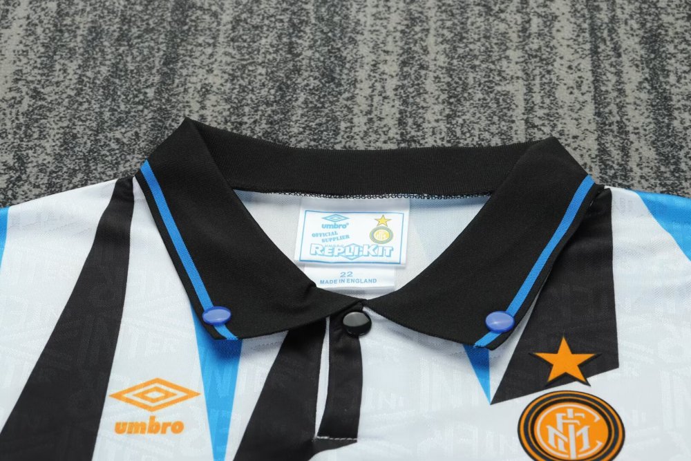 1992/1993 Retro Inter Milan Away Football Shirt(For Kids)