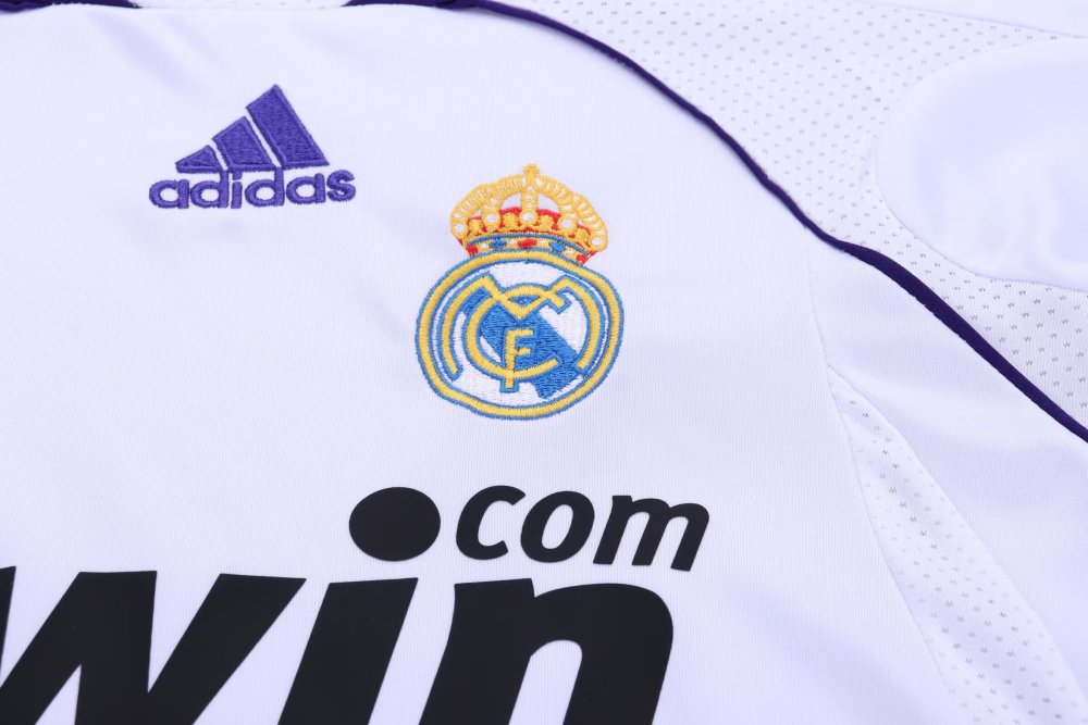 2007/2008 Real Madrid Retro Home Football Shirt(For Kids)