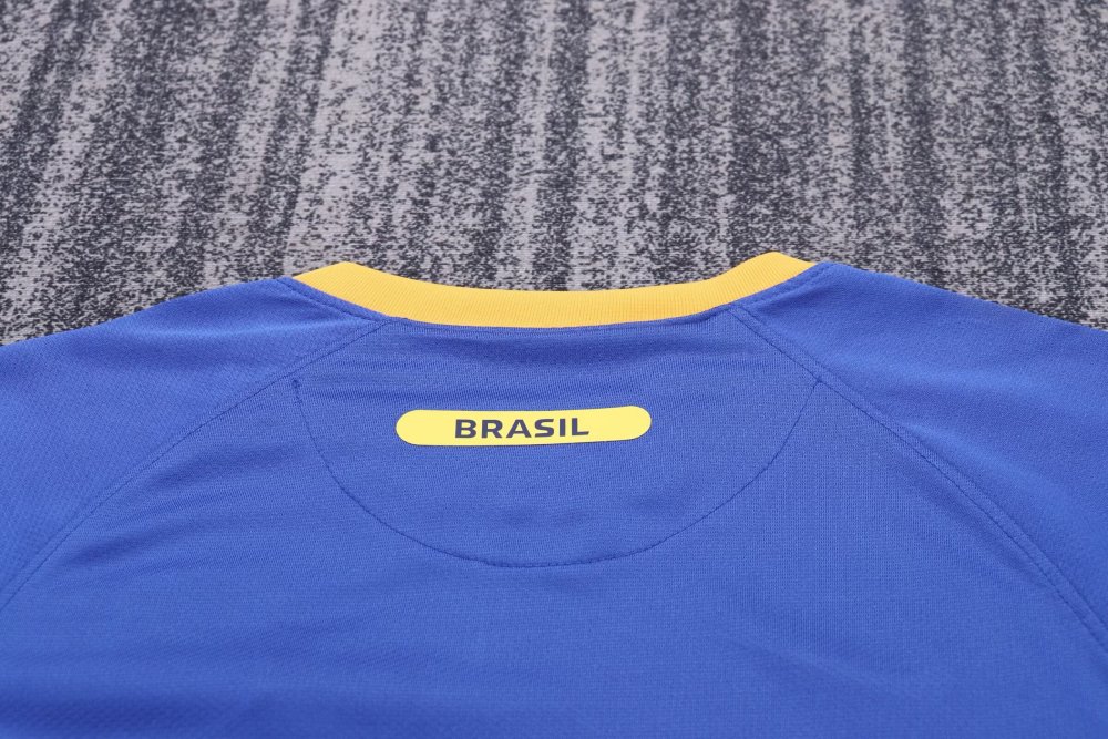 2010/2011 Brazil Retro Away Football Shirt(For Kids)