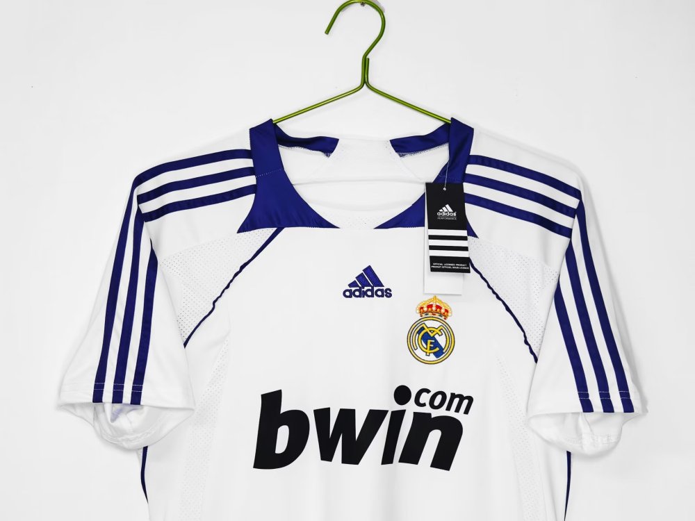 2007/2008 Real Madrid Home Football Shirt( Retro)