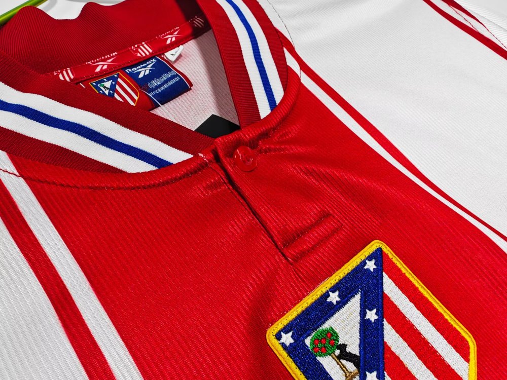 1999/2000 Atletico Madrid Home Football Shirt( Retro)
