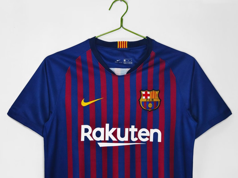 2018/2019  Barcelona Home Football Shirt （Retro）