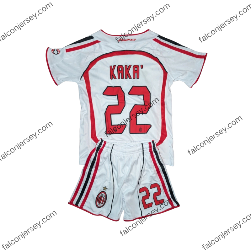 2006/2007 AC Milan Retro children Jersey → Kaká #22