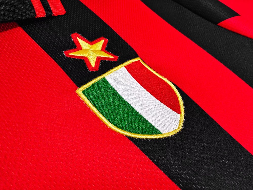 1996/1997  AC Milan Home Football Shirt ( Retro )