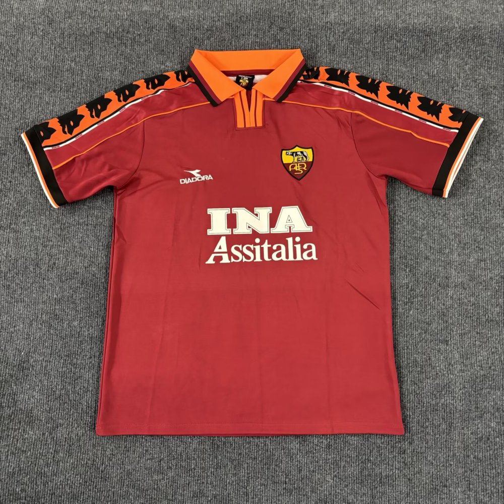 1998/98 AS Roma Home Football Shirt （Retro Edition ）