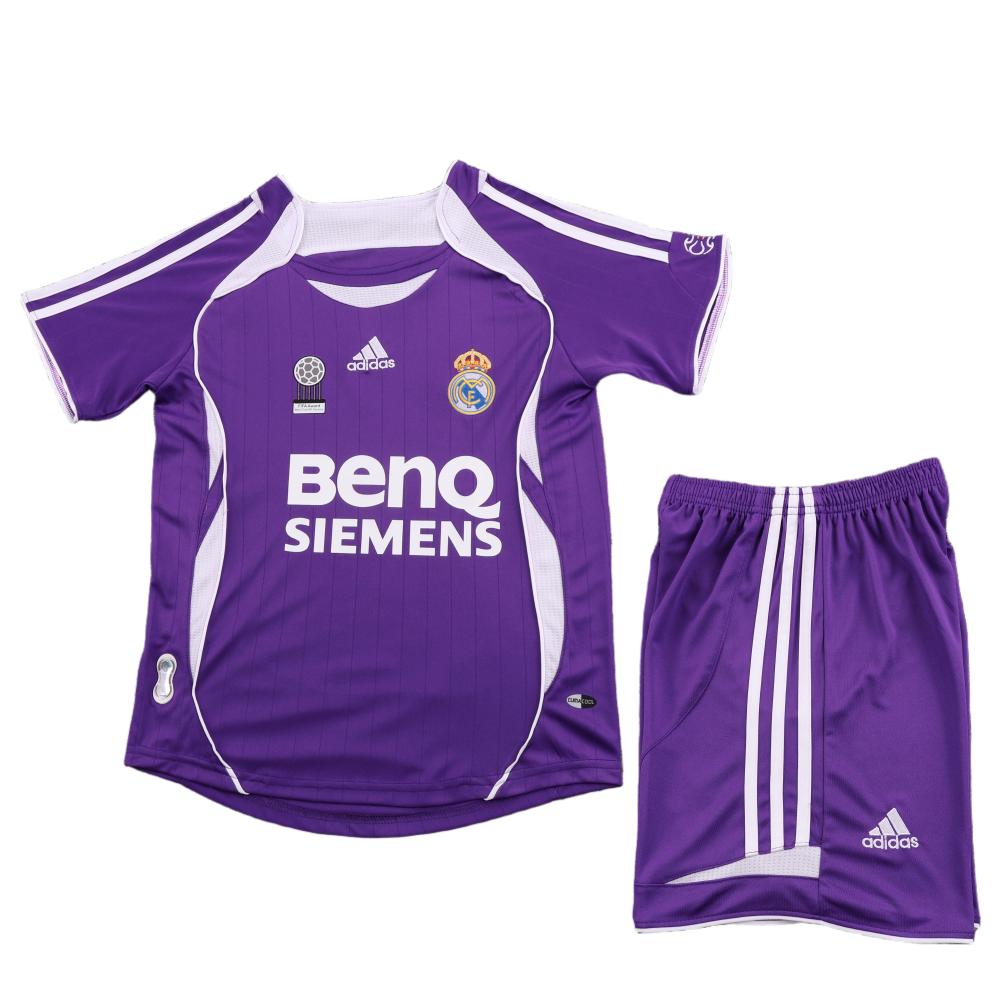 2006/2007 Real Madrid Retro Away Football Shirt(For Kids)