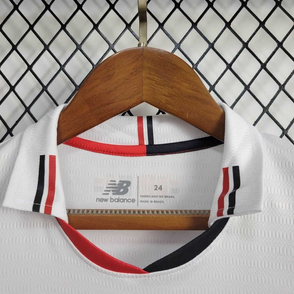 1:1 copy top quality 2024/2025 São Paulo Home Football Shirt Kids Size