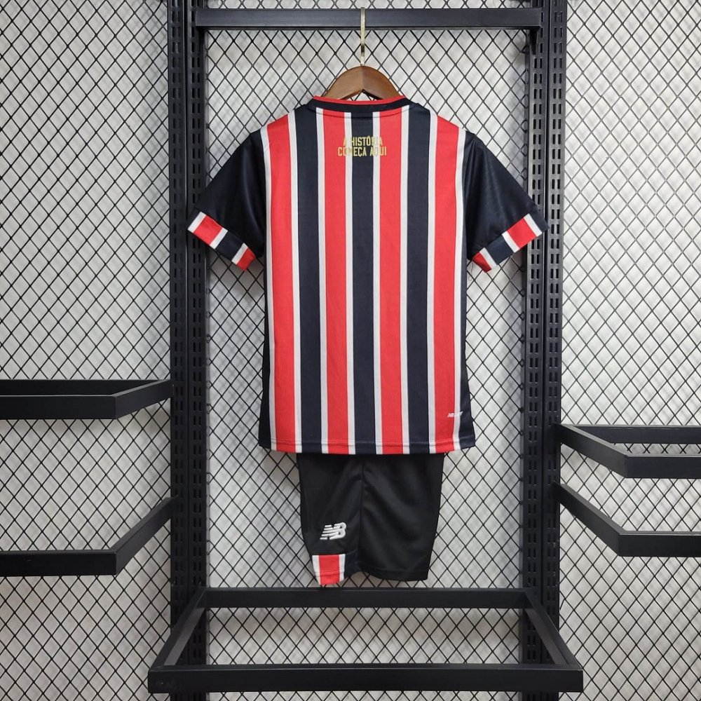 1:1 copy top quality 2024/2025 São Paulo Away Football Shirt Kids Size