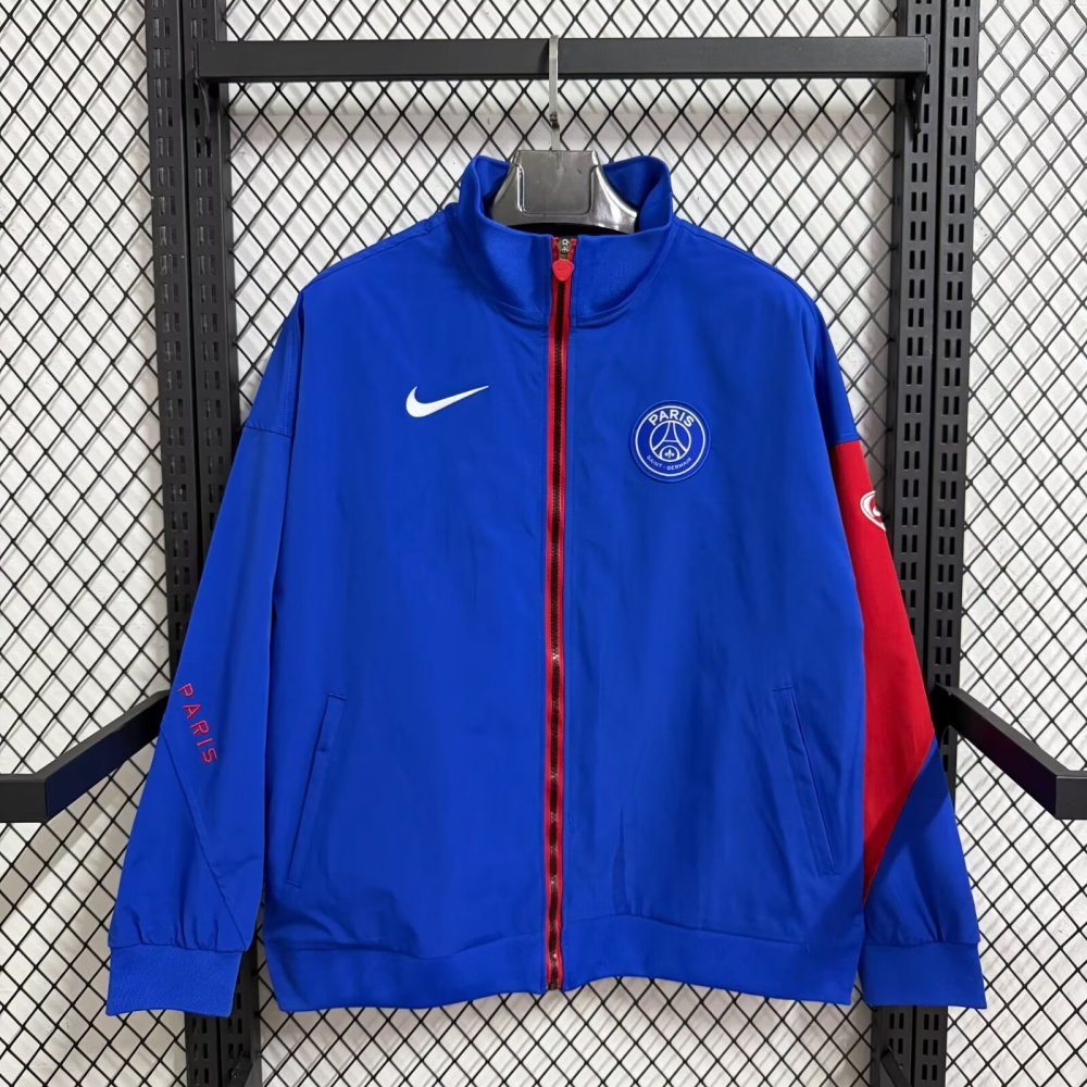 2025/2026 Paris Saint-Germain Blue  Waterproof Windbreaker
