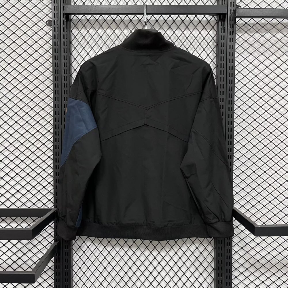 2025/2026 Inter Milan Black Waterproof Windbreaker