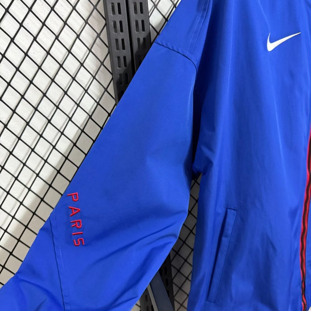 2025/2026 Paris Saint-Germain Blue  Waterproof Windbreaker
