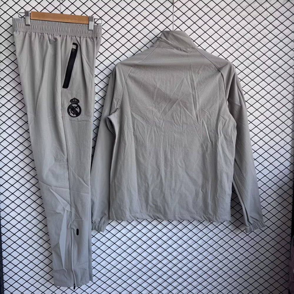 2025/2026 Real Madrid Gray windbreaker training set