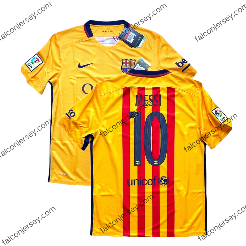 2015/2016 Barcelona Away Football Jersey → Messi#10