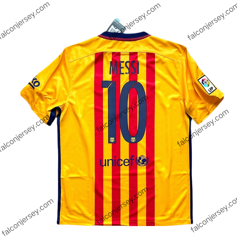 2015/2016 Barcelona Away Football Jersey → Messi#10