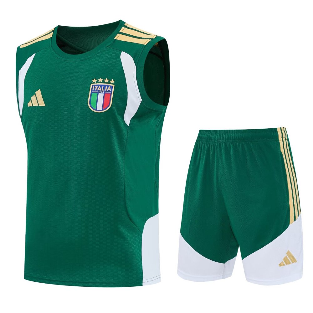 2026/2027 Italy Green Sleeveless training suit set