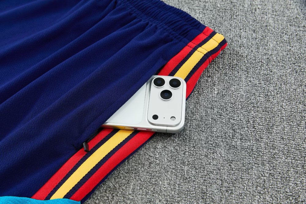 2026/2027 Spain Blue Sleeveless training suit set