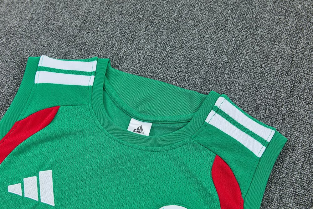 2026/2027 Algeria Green Sleeveless training suit set