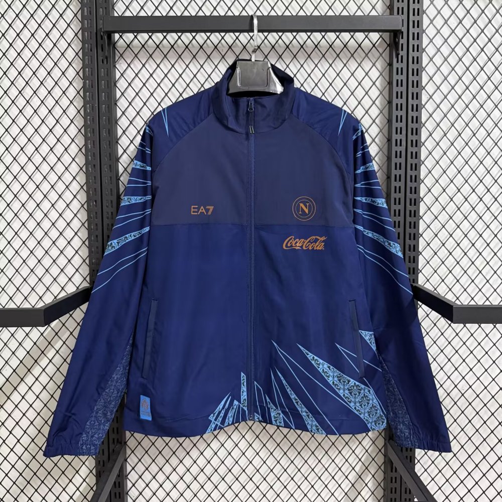 2026/2027 Napoli Blue Waterproof Windbreaker