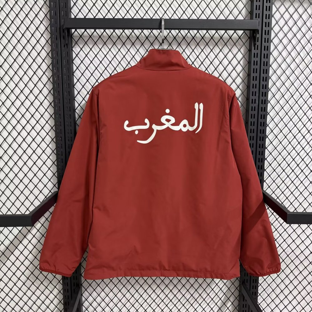 2026/2027 Morocco Reversible Windbreaker（Red- Green）Football Shirt