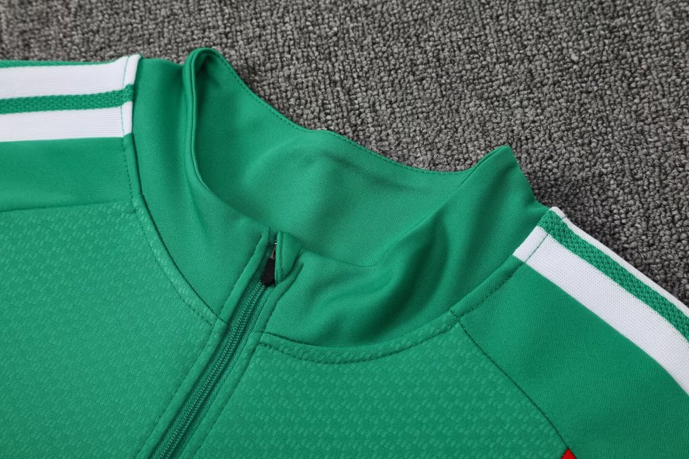 2026/2027 Algeria Green Half-zip training suit set