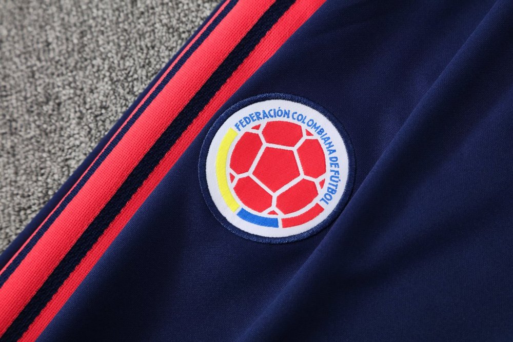 2026/2027 Colombia dark blue  Half-zip training suit set