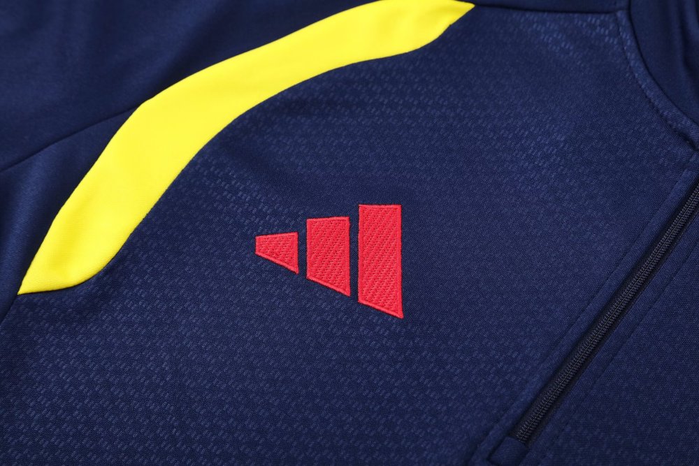 2026/2027 Colombia dark blue  Half-zip training suit set