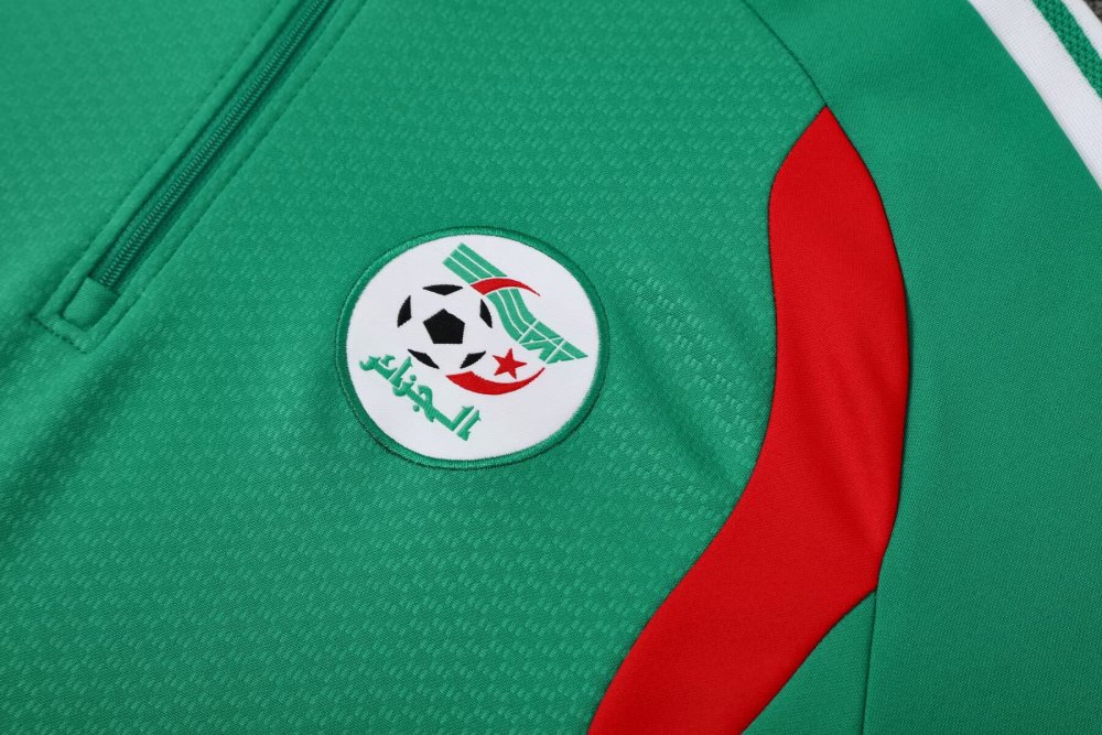 2026/2027 Algeria Green Half-zip training suit set