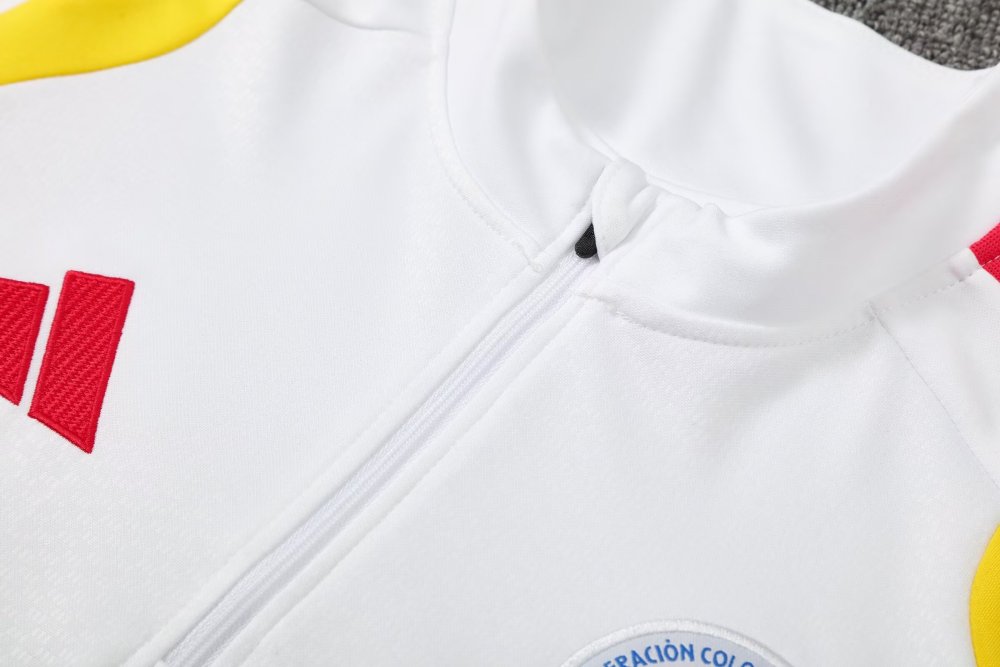 2026/2027 Colombia White Half-zip training suit set