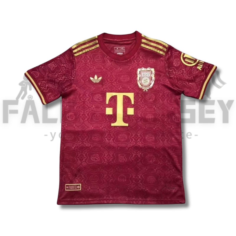 25/26 Bayern125th Anniversary Red Football Shirt （Fans version）