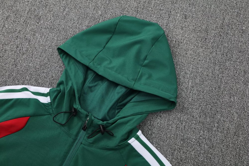 2026/2027 Algeria Green Hooded jacket training set