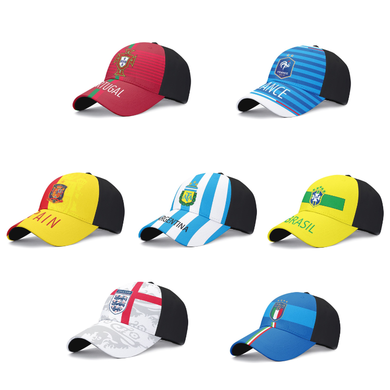 2-in-1 Soccer Fan Bundle - World Cup Team Spirit Baseball Cap & Matching Coin Purse Set