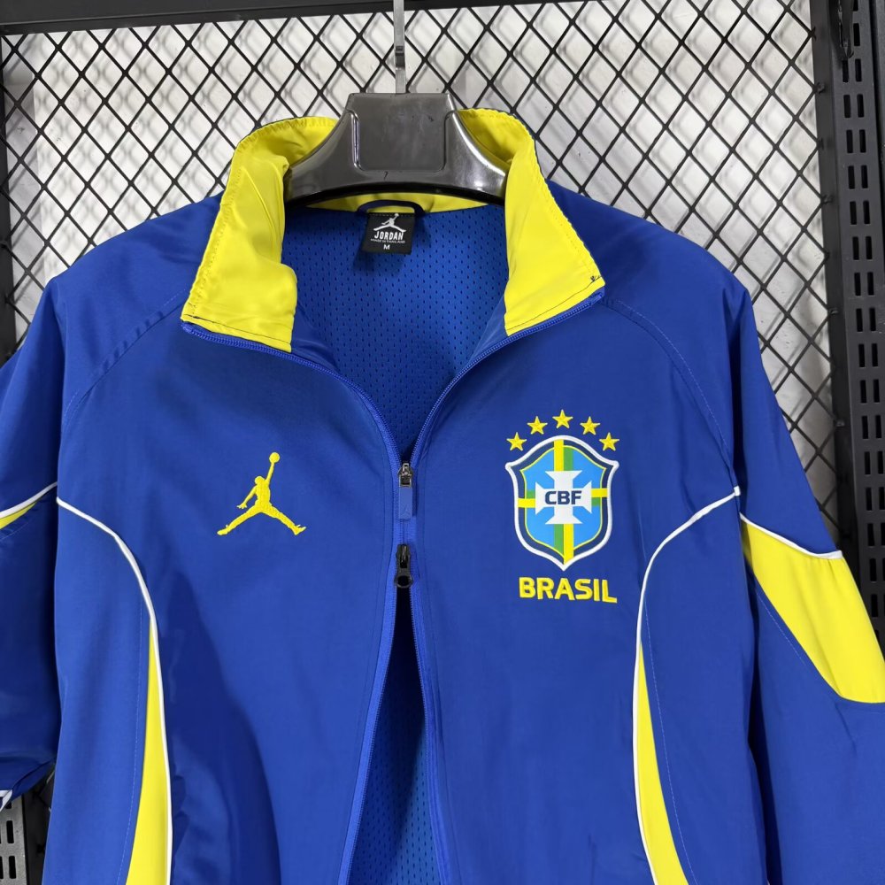 2026/2027 Brazil Blue Windbreaker