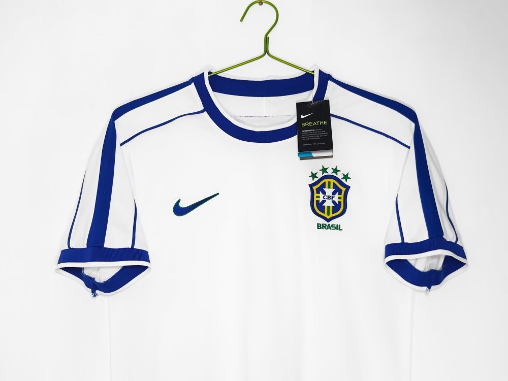 1998 Retro Brazil Away Football Shirt