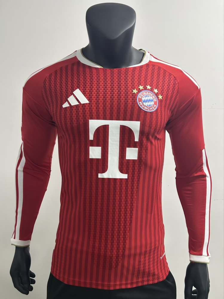 2026/2027 Bayern Munchen Home Long sleeves Football Jersey (Player Version)