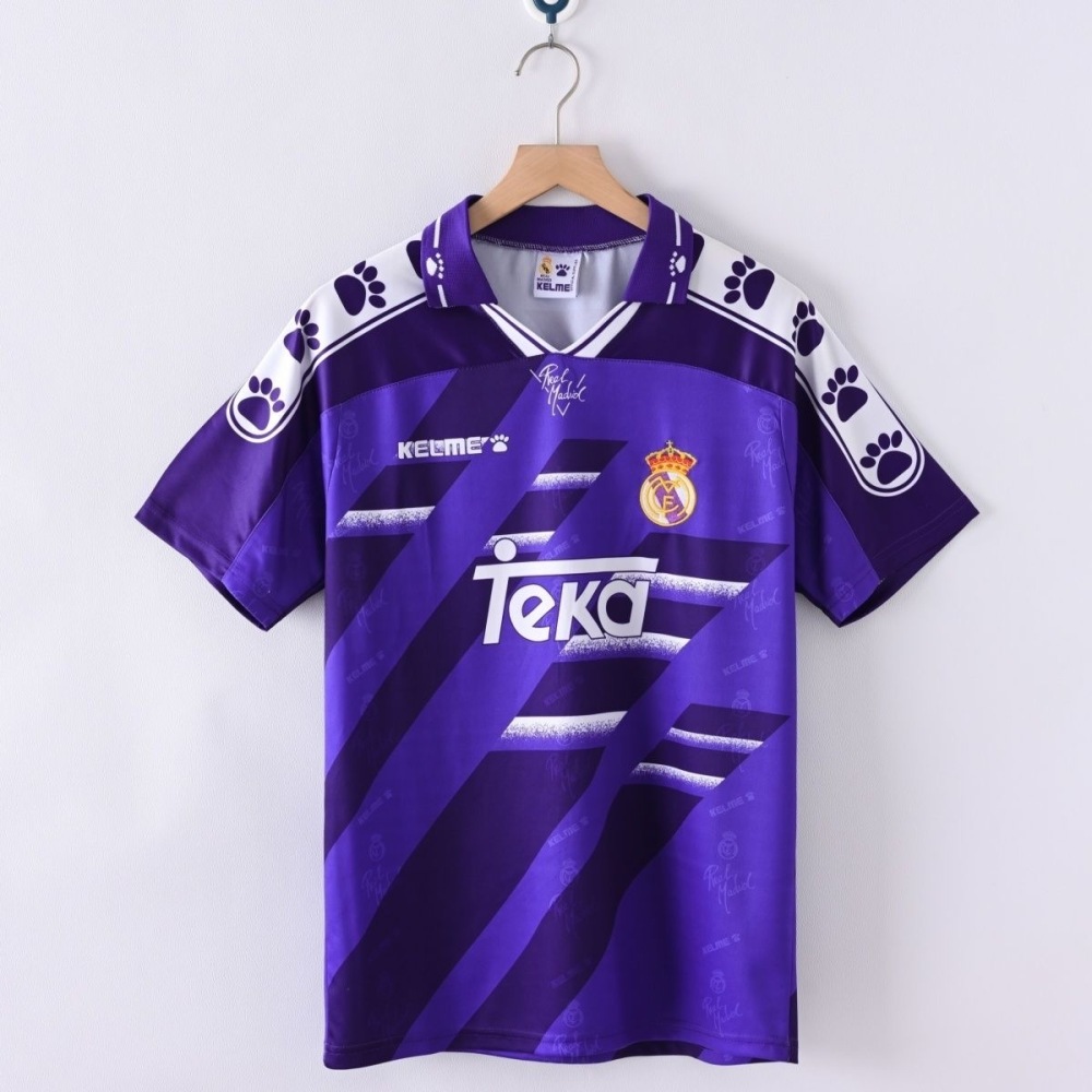 1:1 copy top quality 2024/2025 1994/1996 Retro Real Madrid Away Football Shirt