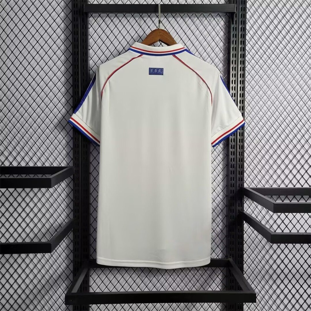 1:1 copy top quality 1998 Retro France Away Football Shirt