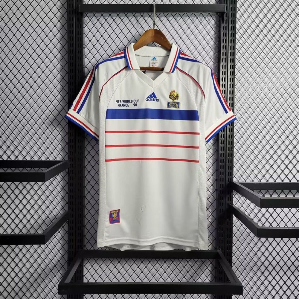 1998  France Away Football Shirt (Retro)