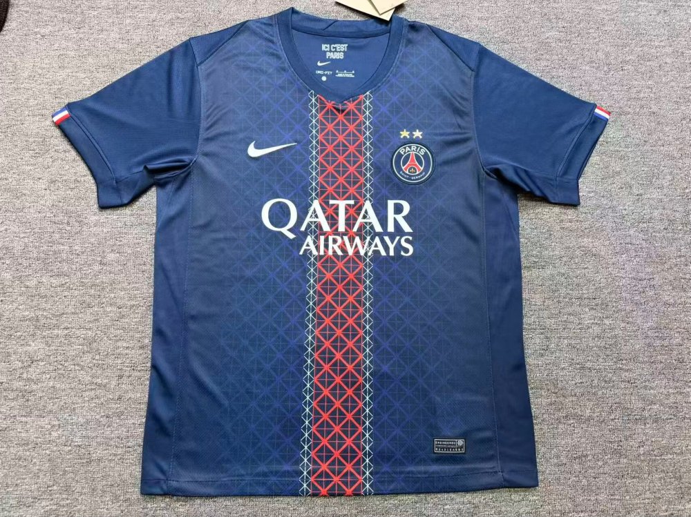 2025/2026 Paris Home With stars Football Jersey（Fans Version）