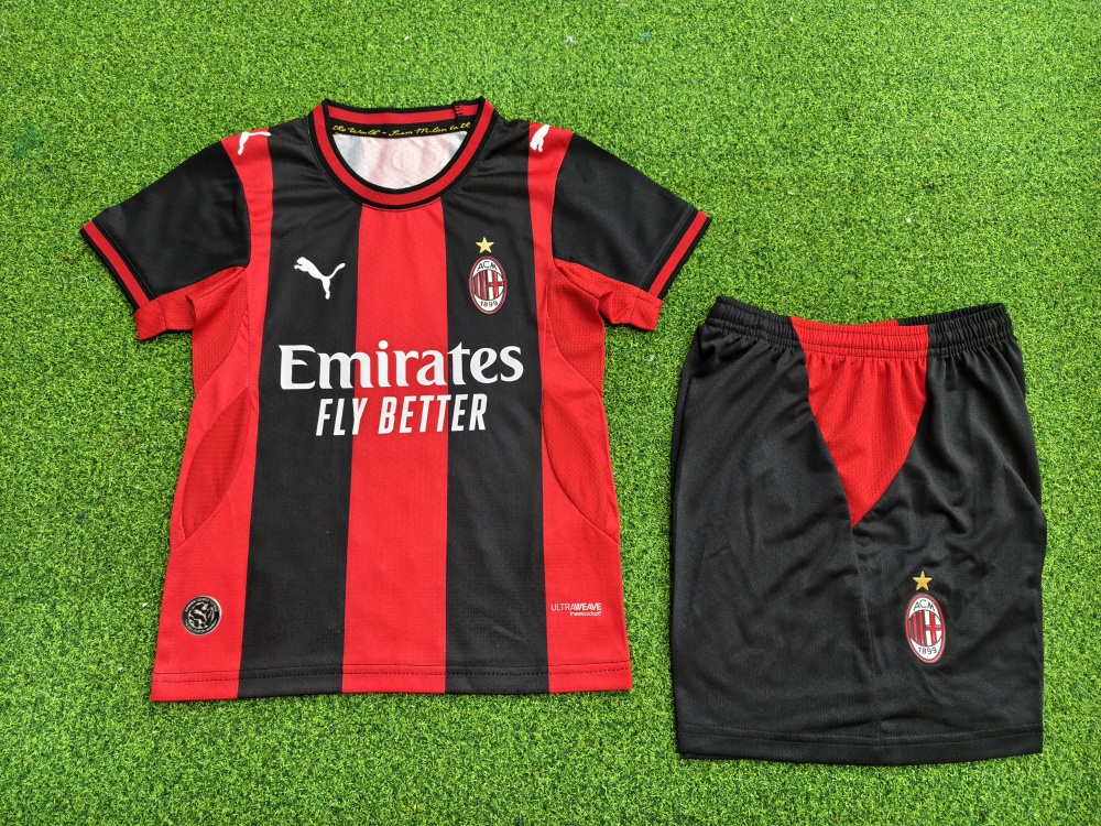 2025/2026 AC Milan Home Football Shirt（For Kids）