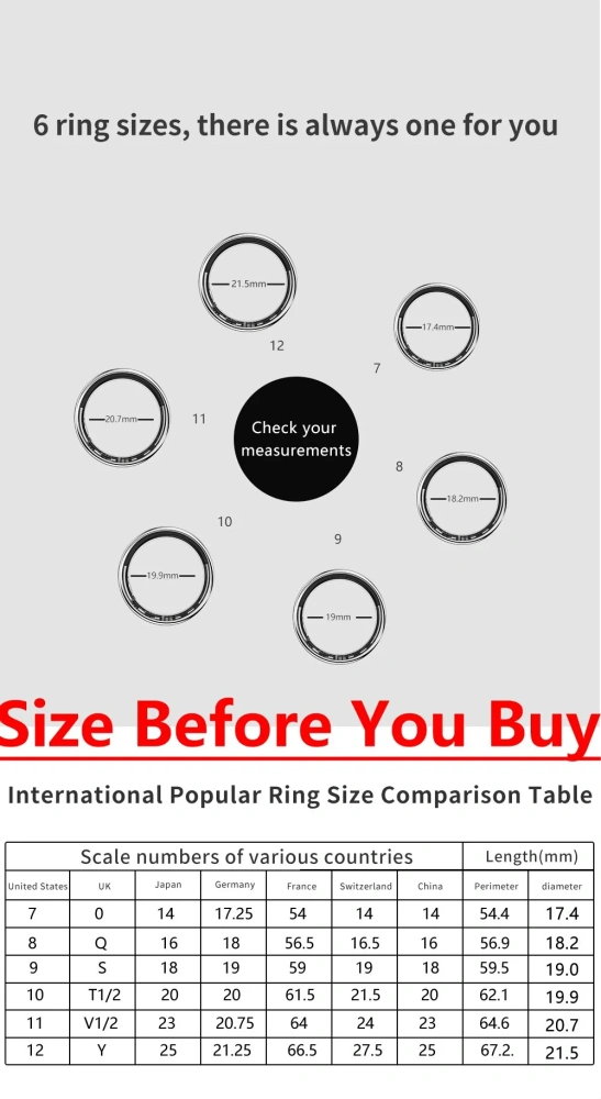 Mayissi Smart Ring with Sleep Monitoring-No Subscription-15-Days-Battery-Standby-time-Activity/Stress/SpO2/HR/Women's Health Tracking-AI Insights-iOS & Android- Silver-Waterproof