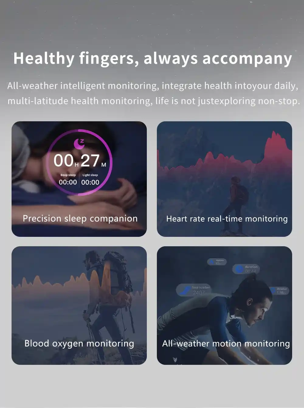 Mayissi Smart Ring with Sleep Monitoring-No Subscription-15-Days-Battery-Standby-time-Activity/Stress/SpO2/HR/Women's Health Tracking-AI Insights-iOS & Android- Silver-Waterproof