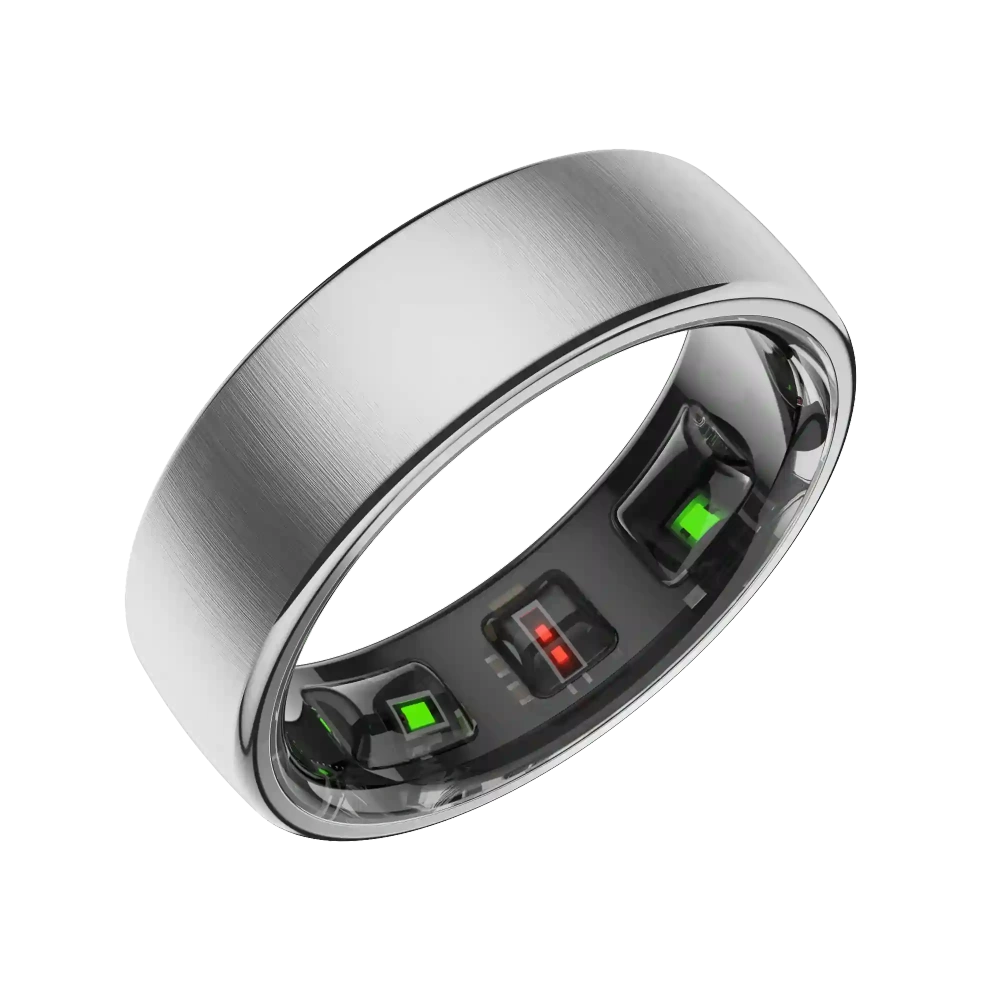 Mayissi Smart Ring with Sleep Monitoring-No Subscription-15-Days-Battery-Standby-time-Activity/Health Management/Women's Health Tracking--Waterproof-iOS & Android- Silver