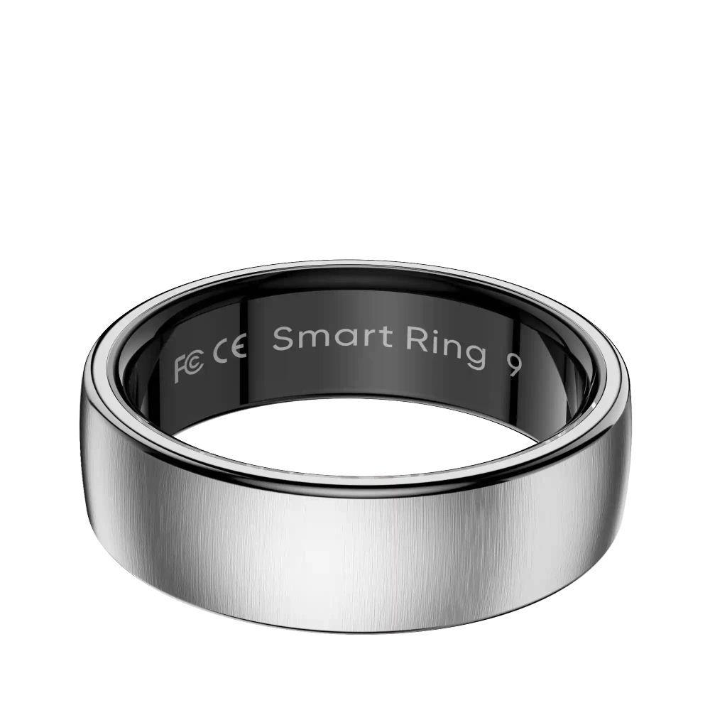 Mayissi Smart Ring with Sleep Monitoring-No Subscription-15-Days-Battery-Standby-time-Activity/Health Management/Women's Health Tracking--Waterproof-iOS & Android- Silver