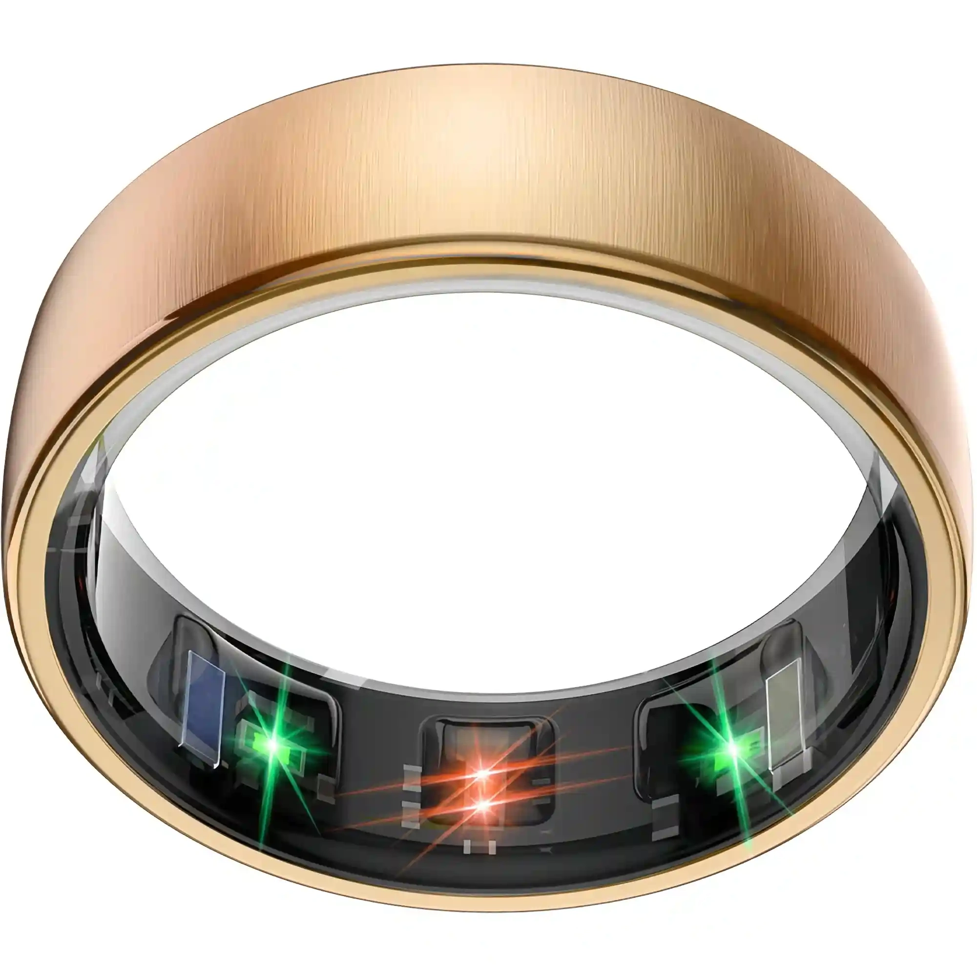 Mayissi Smart Ring with Sleep Monitoring-No Subscription-15-Days-Battery-Standby-time-Activity/Health Management/Women's Health Tracking--Waterproof-iOS & Android- Gold