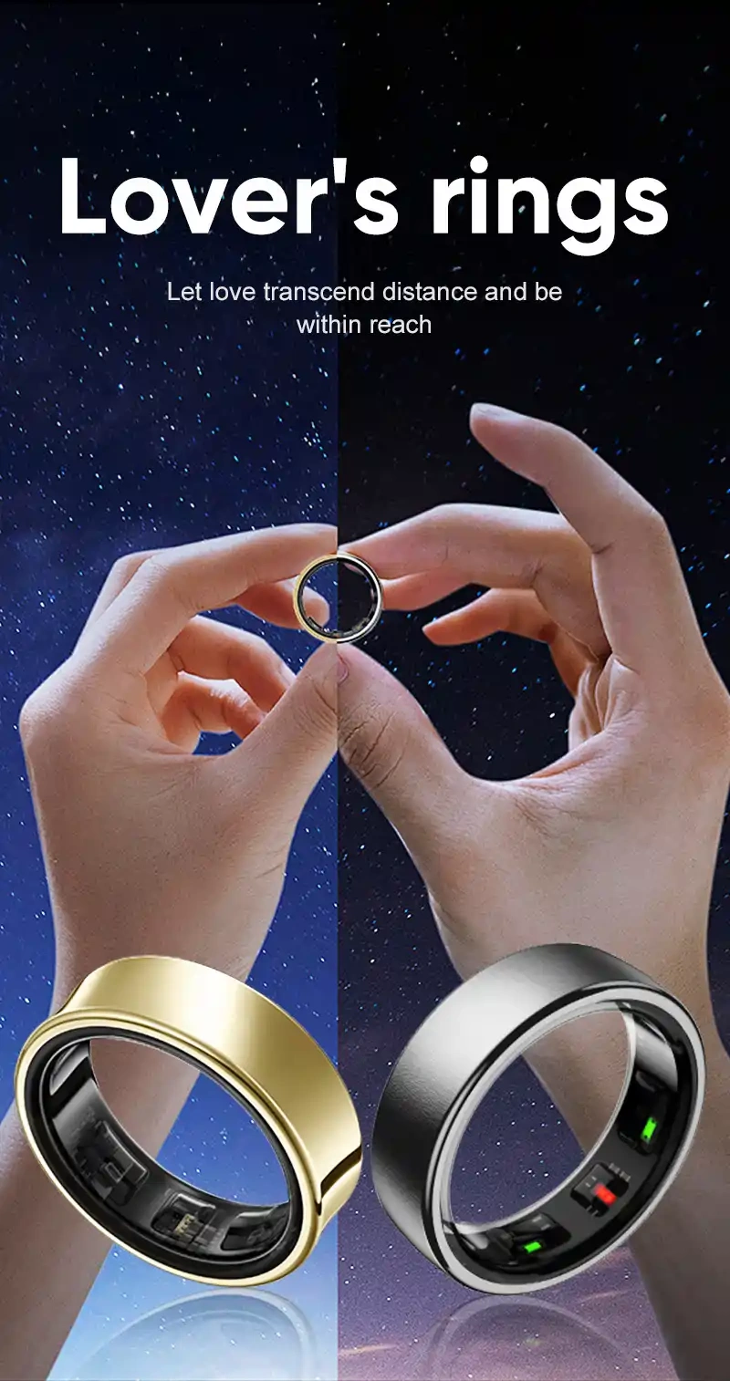 Mayissi Smart Ring with Sleep Monitoring-No Subscription-15-Days-Battery-Standby-time-Activity/Health Management/Women's Health Tracking--Waterproof-iOS & Android- Silver