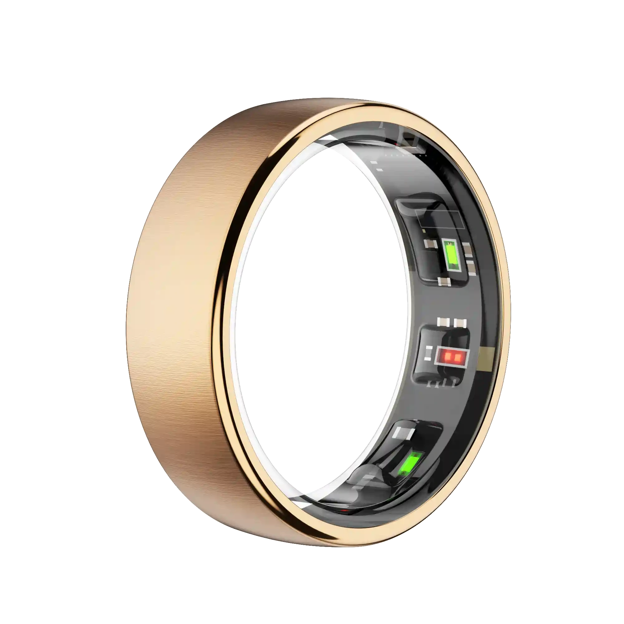 Mayissi Smart Ring with Sleep Monitoring-No Subscription-15-Days-Battery-Standby-time-Activity/Health Management/Women's Health Tracking--Waterproof-iOS & Android- Gold