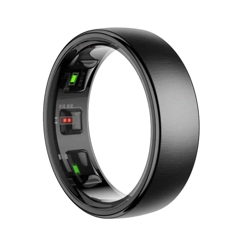 Mayissi Smart Ring with Sleep Monitoring-No Subscription-15-Days-Battery-Standby-time-Activity/Health Management/Women's Health Tracking--Waterproof-iOS & Android- Black