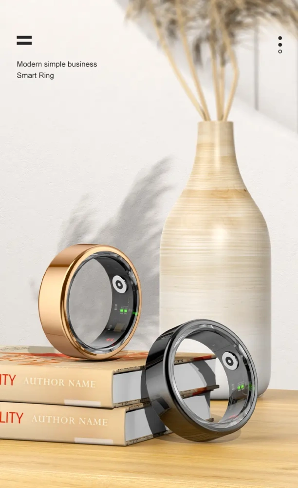 Mayissi Smart Ring with Sleep Monitoring-No Subscription-15-Days-Battery-Standby-time-Activity-Health Management--Waterproof-iOS & Android- RoseGold